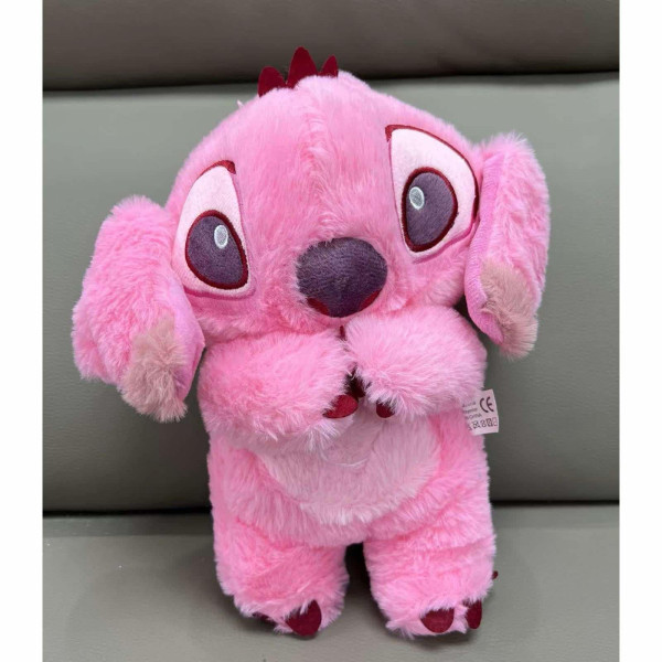 Λούτρινο Stitch 33cm Που Αναπνέει Κανονικά K.1440-PP10 Ροζ