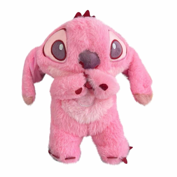 Λούτρινο Stitch 30cm Που Αναπνέει Κανονικά 1440-PPP10 Ροζ