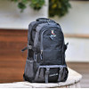 MEN BAG BACKPACK CANVAS MOHICANS M-101.BLACK