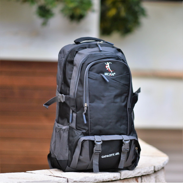 MEN BAG BACKPACK CANVAS MOHICANS M-101.BLACK