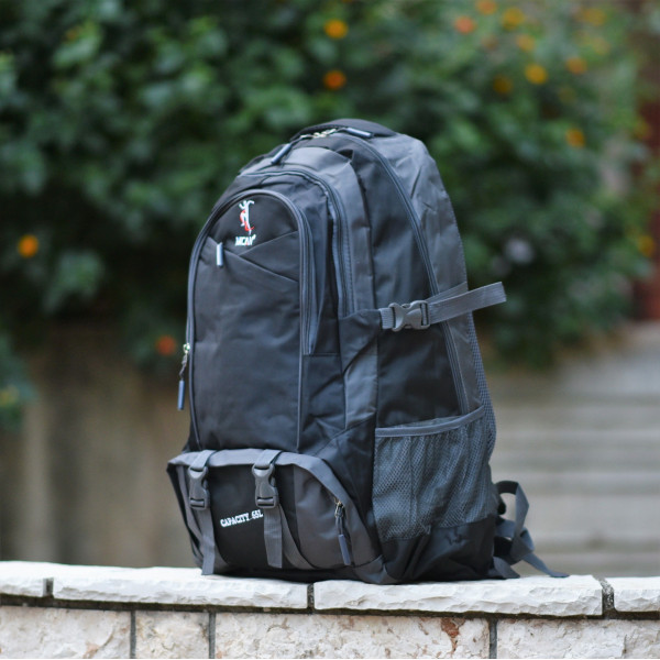 MEN BAG BACKPACK CANVAS MOHICANS M-101.BLACK