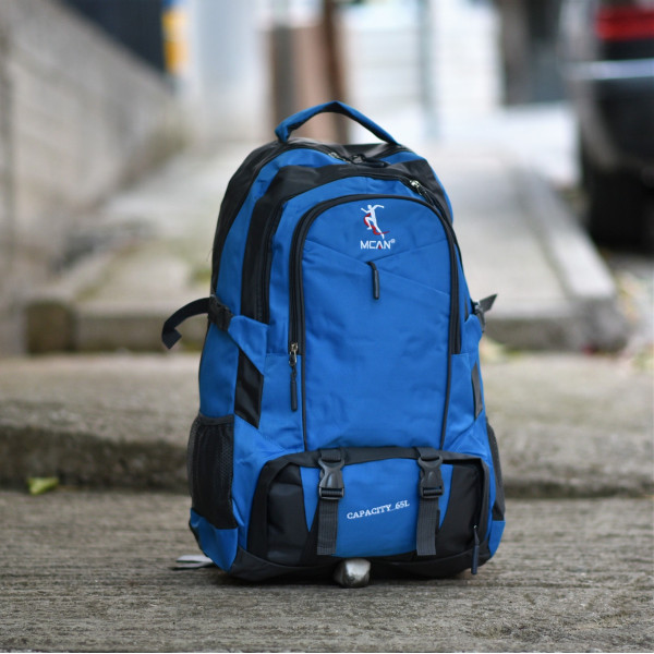 MEN BAG BACKPACK CANVAS MOHICANS M-101.BLUE