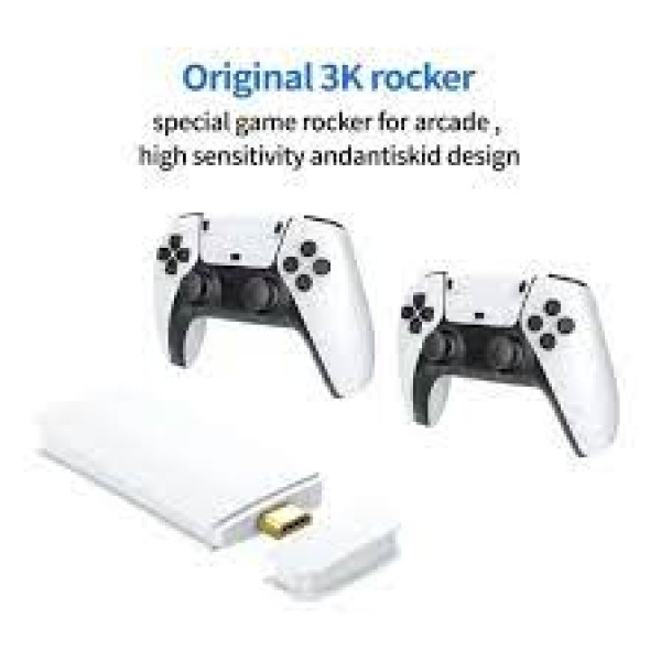 Wireless 2.4G HDMI TV Game PS1 4K P5 Handle Home Gamepad Console Λευκό
