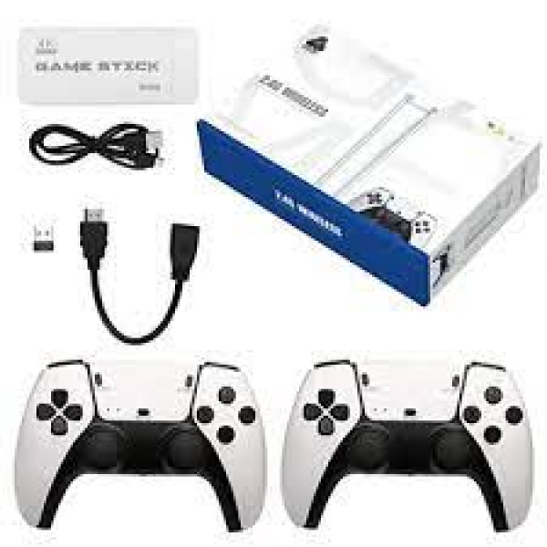 Wireless 2.4G HDMI TV Game PS1 4K P5 Handle Home Gamepad Console Λευκό