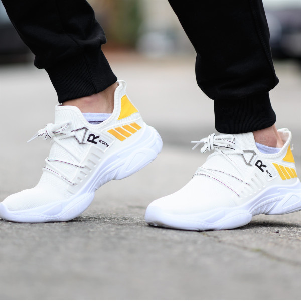 ΑΝΔΡΙΚΟ ΠΑΠΟΥΤΣΙ SNEAKERS MOHICANS M17 WHITE-YELLOW
