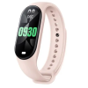 Smartwatch Βραχιόλι M8 Fitness Smart Band Ρολόγια Γυναικείο Ανδρικό Ρολόι Πιεσόμετρο Αθλητικό Ροζ