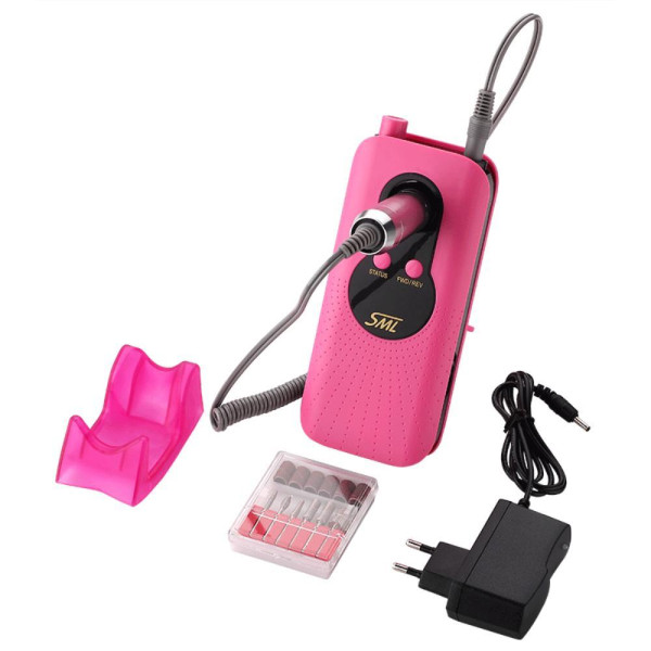 Τροχός Νυχιών Μπαταρίας με Οθόνη 35000rpm 30W Sml M6 Ροζ