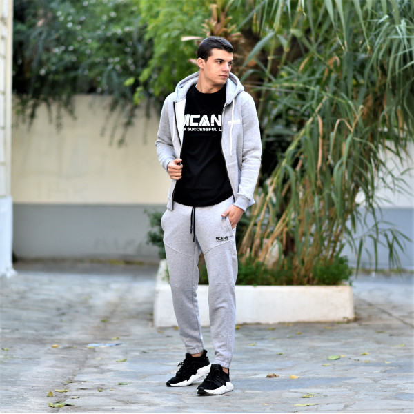 MEN'S BOTTOMS COLOR MOHICANS HEAD1 GRAY