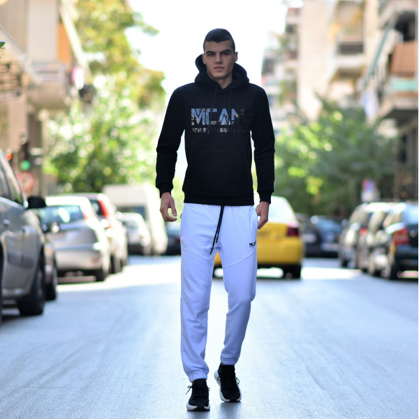 MEN'S SWEATSHIRT HOODED MCANS MOHICANS MCANS21.BLACK