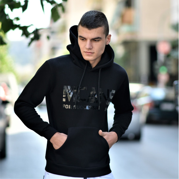 MEN'S SWEATSHIRT HOODED MCANS MOHICANS MCANS21.BLACK