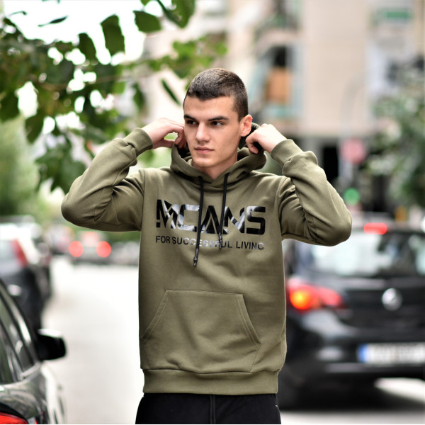 MEN'S SWEATSHIRT HOODED MCANS MOHICANS MCANS21.KHAKI
