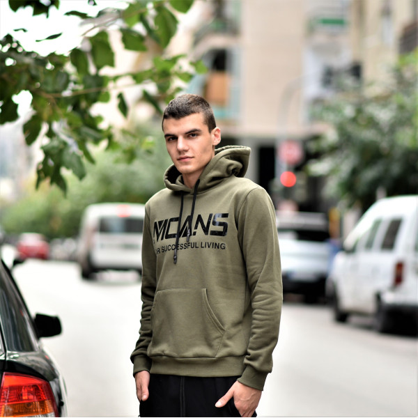 MEN'S SWEATSHIRT HOODED MCANS MOHICANS MCANS21.KHAKI