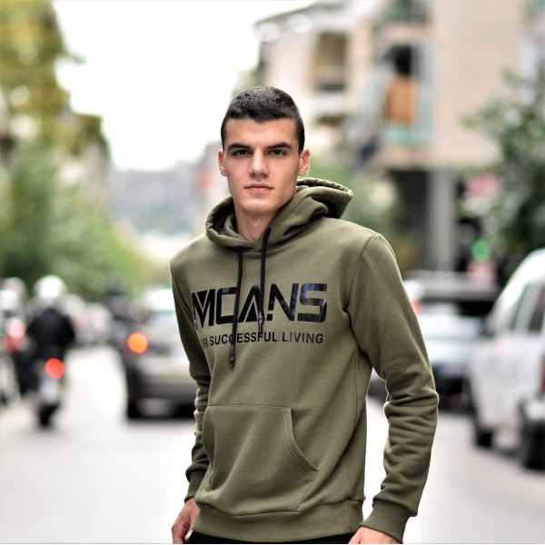 MEN'S SWEATSHIRT HOODED MCANS MOHICANS MCANS21.KHAKI
