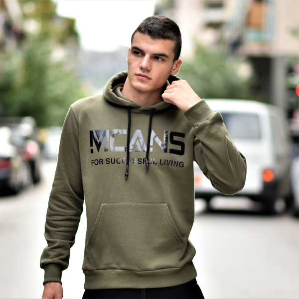 MEN'S SWEATSHIRT HOODED MCANS MOHICANS MCANS21.KHAKI