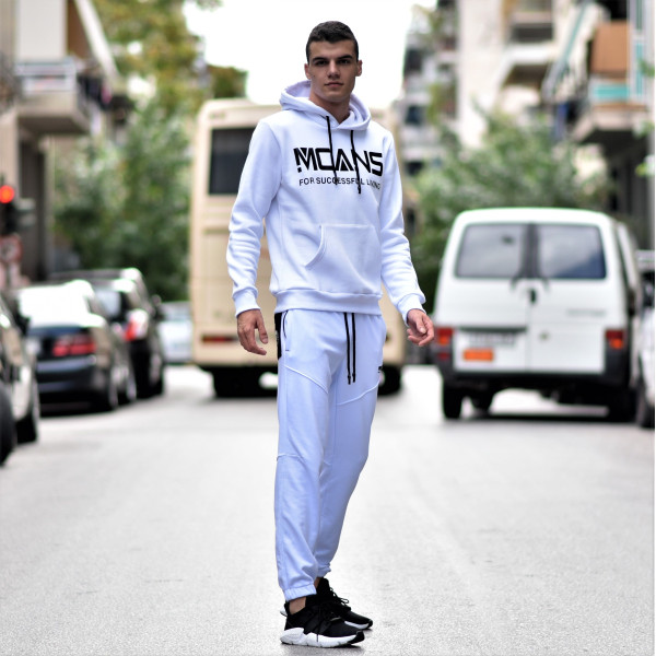 MEN'S SWEATSHIRT HOODED MCANS MOHICANS MCANS21.WHITE