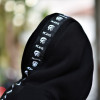 MEN  SWEATSHIRT HOODED  LOGO MCANS TRESS MOHICANS MCANS26 BLACK