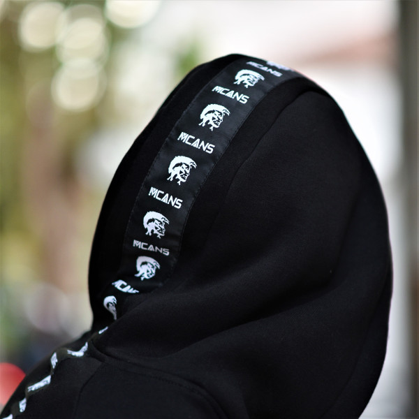 MEN  SWEATSHIRT HOODED  LOGO MCANS TRESS MOHICANS MCANS26 BLACK