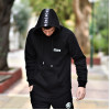 MEN  SWEATSHIRT HOODED  LOGO MCANS TRESS MOHICANS MCANS26 BLACK