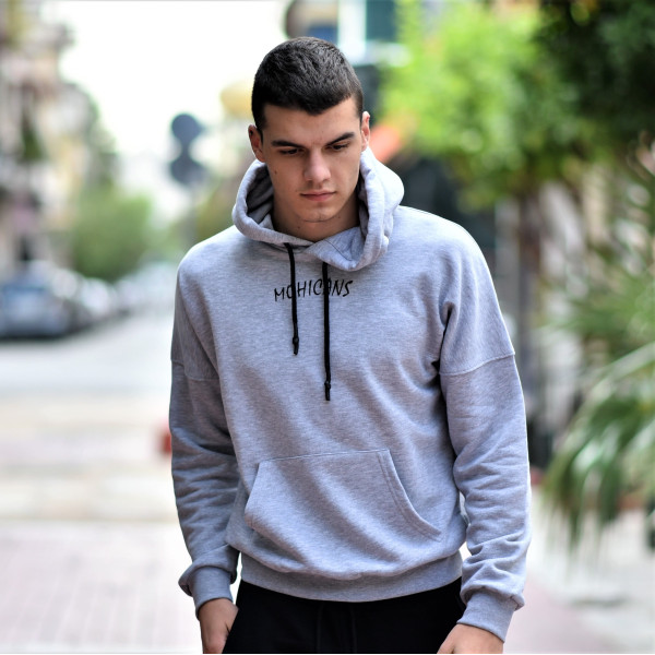 ΑΝΔΡΙΚΟ ΦΟΥΤΕΡ ΚΟΥΚΟΥΛΑ MOHICANS JEANS  MCANSJEANS ΓΚΡΙ