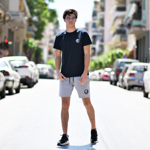 ΑΝΔΡΙΚΗ ΜΠΛΟΥΖΑ T-SHIRT ΛΑΙΜΟΣ ΛΟΓΟΤΥΠΟ MOHICANS MCNS07.ΜΠΛΕ