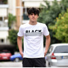 T-SHIRT LOGO BLACK MOHICANS MCNS10.WHITE