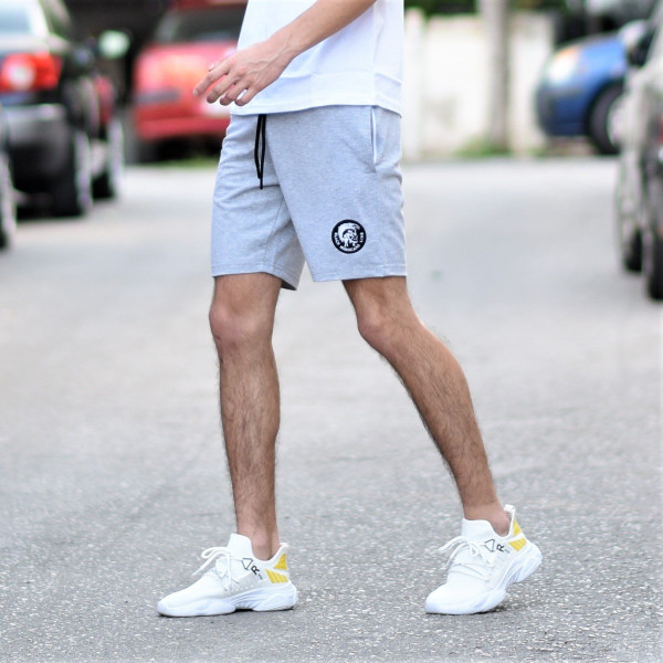 MEN'S SHORTS LOGO MOHICANS MCNS11 GRAY