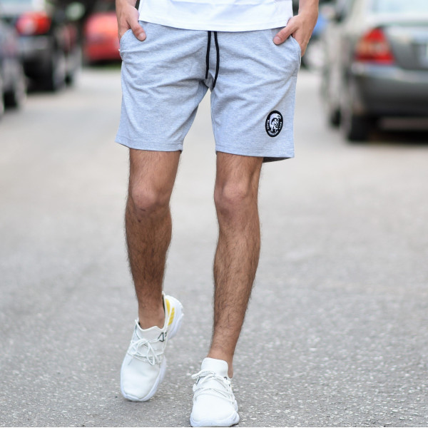 MEN'S SHORTS LOGO MOHICANS MCNS11 GRAY