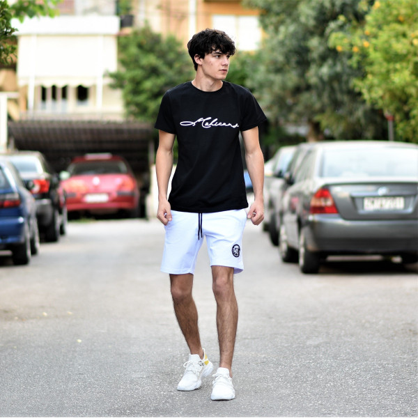 MEN'S SHORTS LOGO MOHICANS MCNS11 WHITE