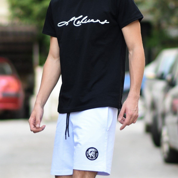 MEN'S SHORTS LOGO MOHICANS MCNS11 WHITE