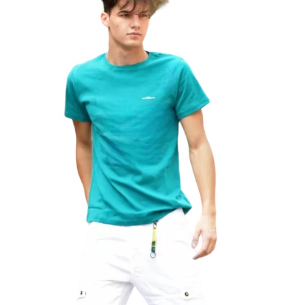 ΑΝΔΡΙΚΗ ΜΠΛΟΥΖΑ T-SHIRT ΛΑΙΜΟΣ SMALL CALLIGRAPHIC MOHICANS MCNS12 ΠΡΑΣΙΝΟ