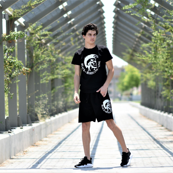 MEN'S SHORTS MOHICANS MCNS13.BLACK