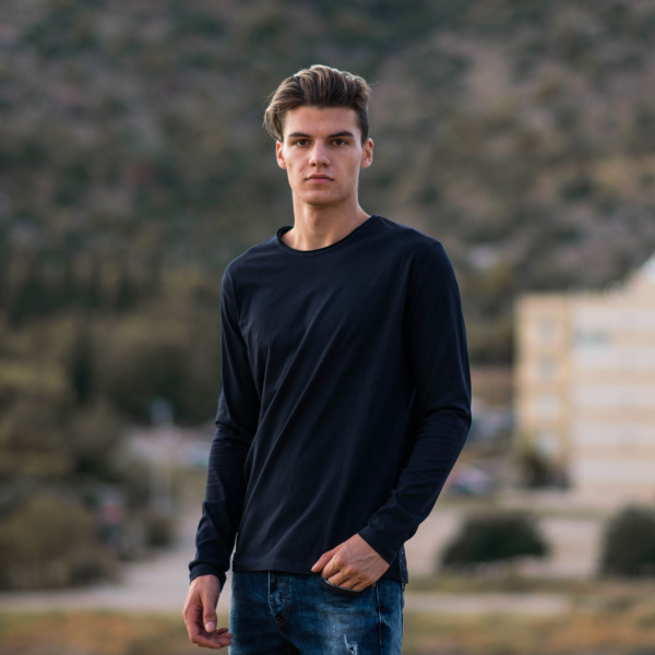 ΑΝΔΡΙΚΗ ΜΠΛΟΥΖΑ T-SHIRT ΜΑΚΡΥ ΜΑΝΙΚΙ MOHICANS 303 ΜΠΛΕ