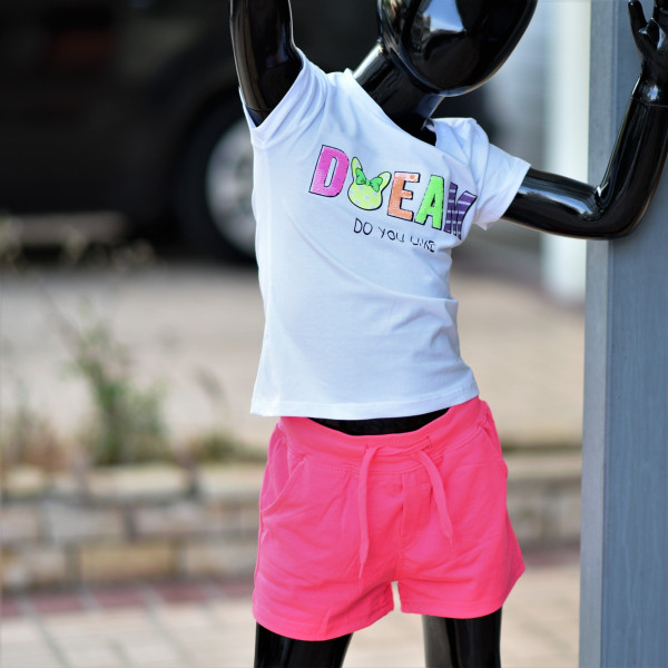 CHILDREN'S SHORTS FOR GIRL MOHICANS MJ-5956 FUCHSIA