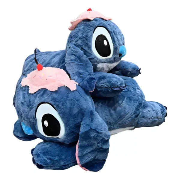 Mohicans Stitch Λούτρινο 50cm Μαξιλάρι 1440-86253 Μπλε