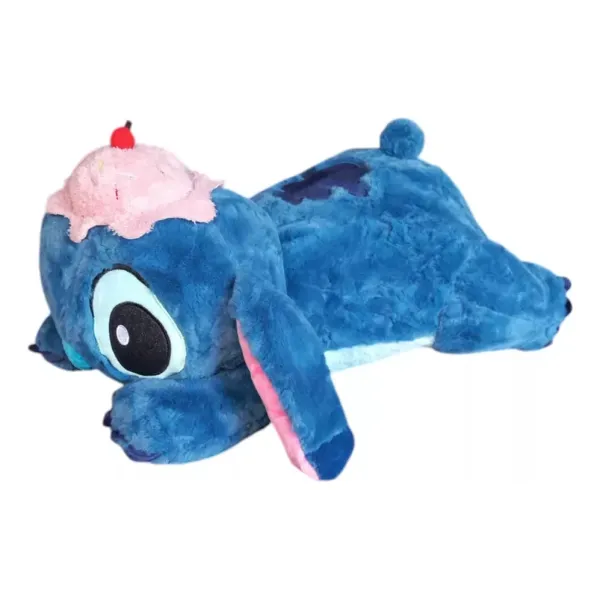 Mohicans Stitch Λούτρινο 50cm Μαξιλάρι 1440-86253 Μπλε