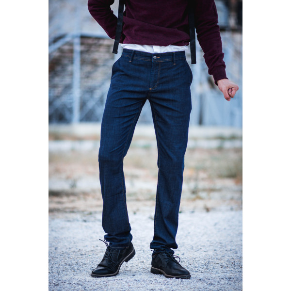MEN'S TROUSERS CHINOS JEANS MOHICANS 20014001 BLUE