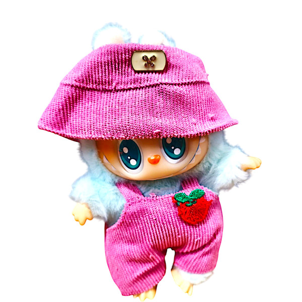 Monsters Lovely Λούτρινο Labubu Πλαστικό Πρόσωπο 1440-66996