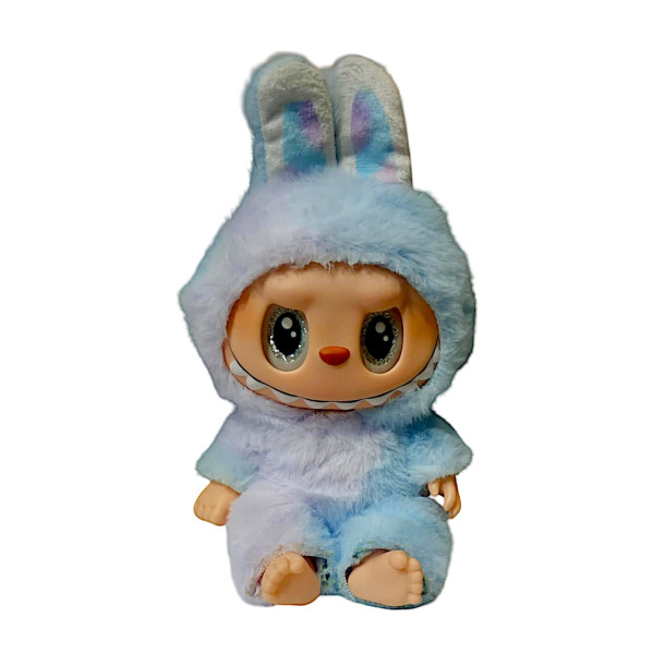 Monsters Lovely Λούτρινο Labubu Πλαστικό Πρόσωπο Με Ήχο Have A Seat Vinyl Plush 24cm 1440-920250 Μπλε
