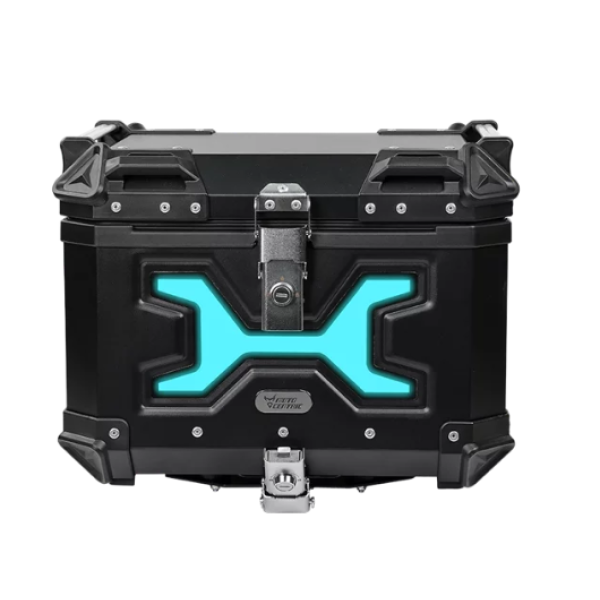 MotoCentric Aluminium  Μοτοσυκλέτας Αλουμινίου Top Case 45lt MC-45-001-BK-BU Blue
