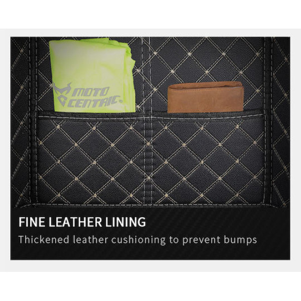 MotoCentric Aluminum Motorcycle Top Case 45lt MC-45-001-RD Black