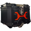 MotoCentric Aluminum Motorcycle Top Case 45lt MC-45-001-RD Black