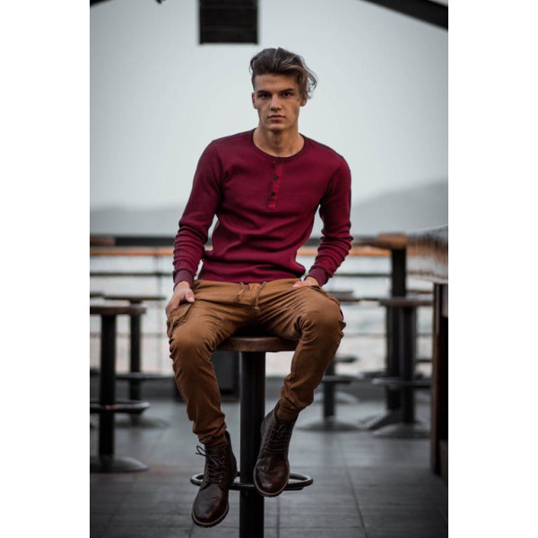 ΑΝΔΡΙΚΗ ΜΠΛΟΥΖΑ ΡΙΠ ΤΟΥ ΠΑΠΠΟΥ MOHICANS 304 ΜΠΟΡΝΤΟ