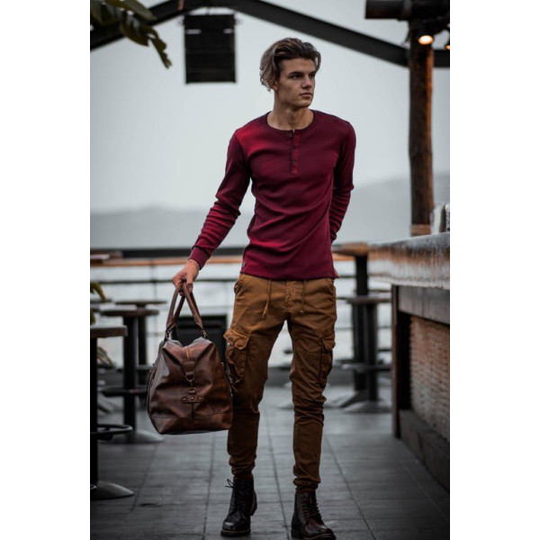 ΑΝΔΡΙΚΗ ΜΠΛΟΥΖΑ ΡΙΠ ΤΟΥ ΠΑΠΠΟΥ MOHICANS 304 ΜΠΟΡΝΤΟ