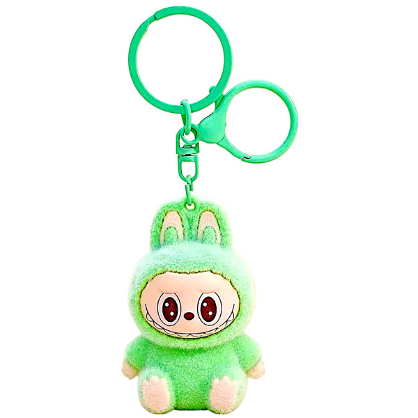 Μπρελόκ Flocked Mini Labubu 1440-87471 -1 Πράσινο