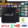 TV Box MX9 4K UHD με WiFi USB 2.0 8GB RAM και 128GB Αποθηκευτικό Χώρο με Λειτουργικό Android MX9 Black