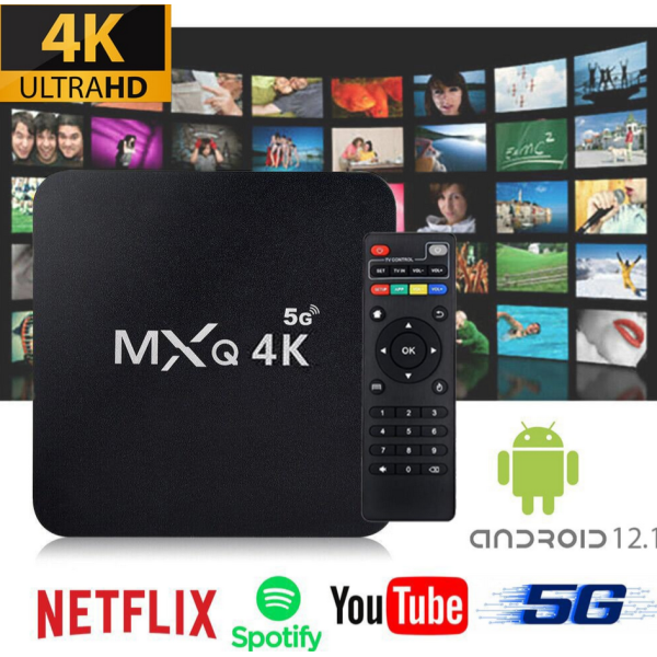 TV Box MX9 4K UHD με WiFi USB 2.0 8GB RAM και 128GB Αποθηκευτικό Χώρο με Λειτουργικό Android MX9 Black