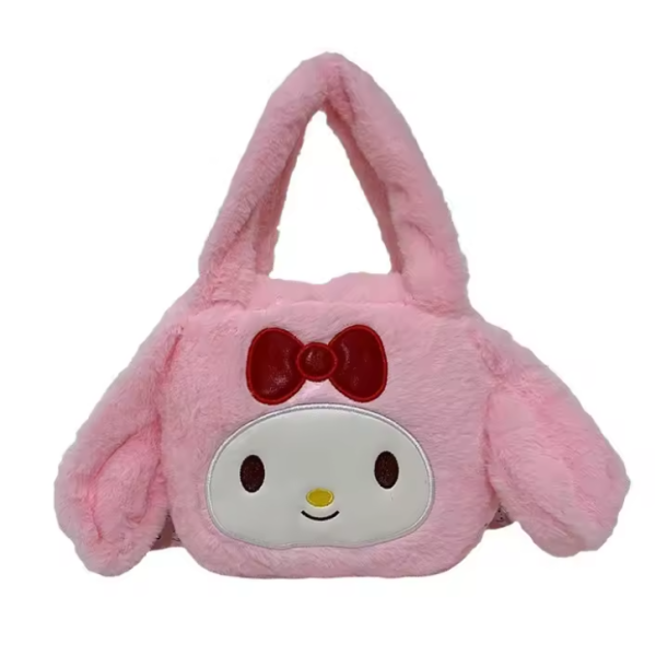 My Melody Παιδική Λούτρινη Τσάντα Ώμου Χιαστί 0723-5-2  Ροζ