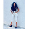 TROUSERS ELASTIC HIGH WAIST MOHICANS MYI182 WHITE