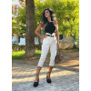 TROUSERS ELASTIC HIGH WAIST MOHICANS MYI182 WHITE