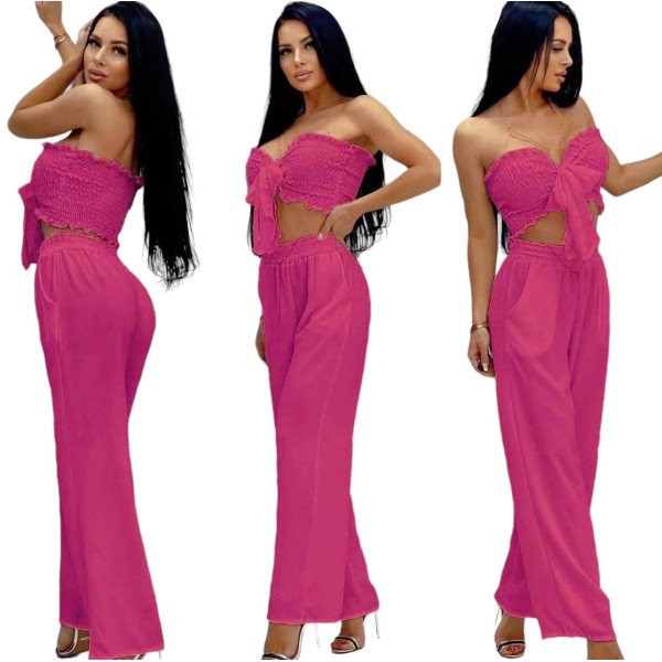 ΓΥΝΑΙΚΕΙΟ ΣΕΤ ΤΟΠ ΜΕ ΠΑΝΤΕΛΟΝΑ MOHICANS 4213 ΦΟΥΞΙΑ